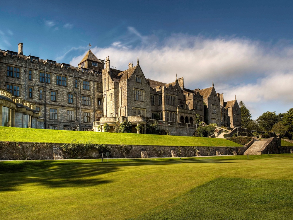 Kids will love exploring nature trails and spotting deer in the hotel’s grounds (Bovey Castle)