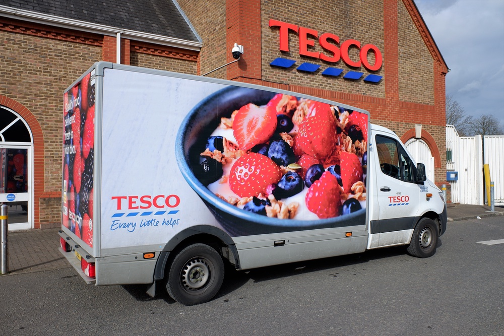 Tesco achieved its highest market share in over a decade, with sales, excluding VAT and fuel, growing by 4.6% to £66.6 billion. (Getty Images)