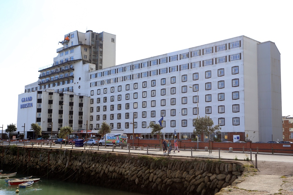 The Grand Burstin Hotel in Folkestone, Kent, where asylum seekers have been moved to the seafront hotel by the Home Office in order to ease overcrowding elsewhere. (PA Archive)