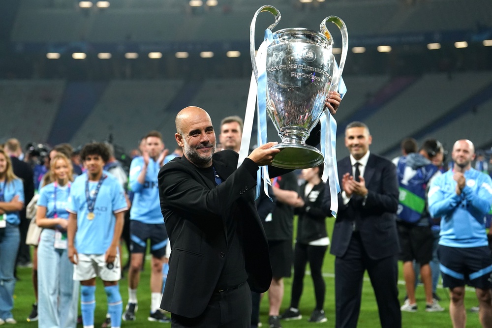 Guardiola finally won the Champions LEague with City in 2023 (PA Wire)