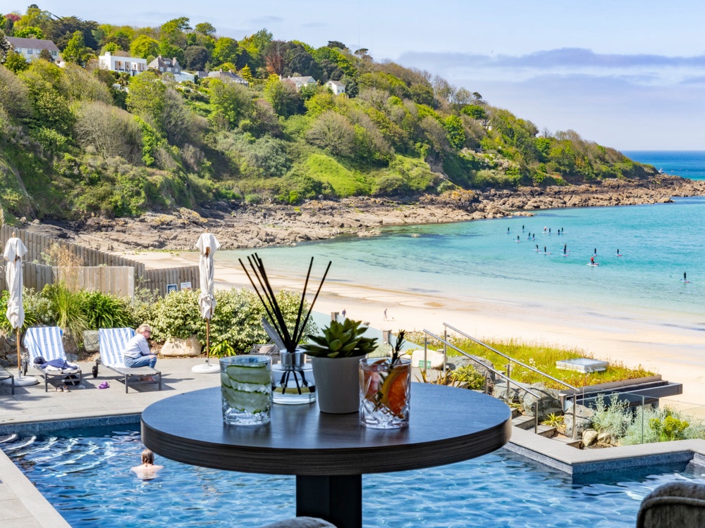 Paddle in Carbis Bay’s al fresco infinity pool on the coast (Carbis Bay Hotel)