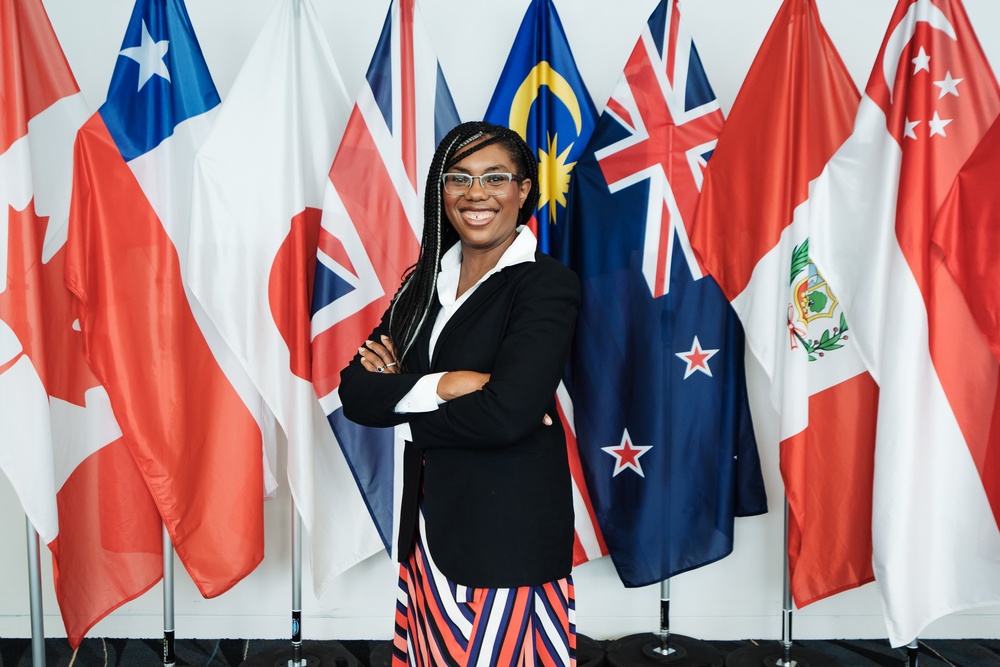 Rishi Sunak’s business secretary Kemi Badenoch signed the accession protocol to the Comprehensive and Progressive Agreement for Trans-Pacific Partnership (CPTPP) in New Zealand in 2023 (PA Media)