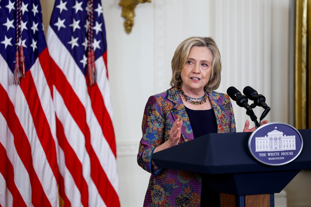 Hillary Clinton told ‘you are so loved’ as she returns to White House ...