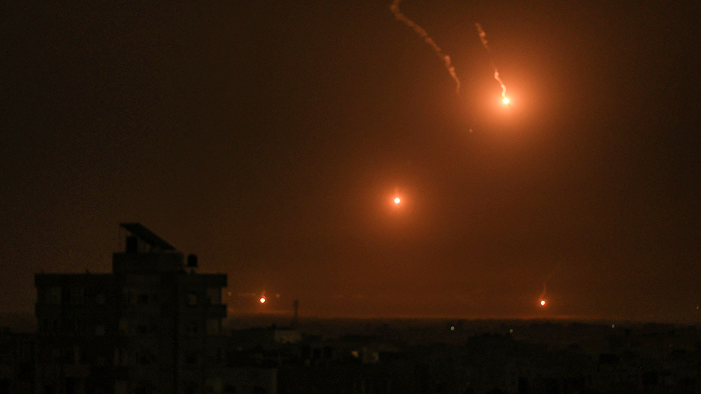 Explosions light up Gaza sky as Israel says ground operations expanding