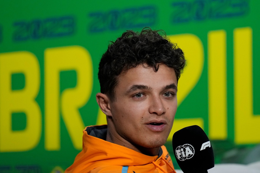 Lando Norris claims pole position for sprint race in Brazil