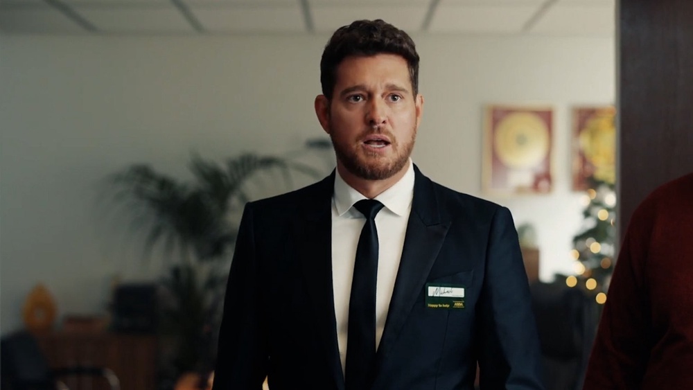 Michael Bublé transforms into Asda employee for supermarket’s Christmas