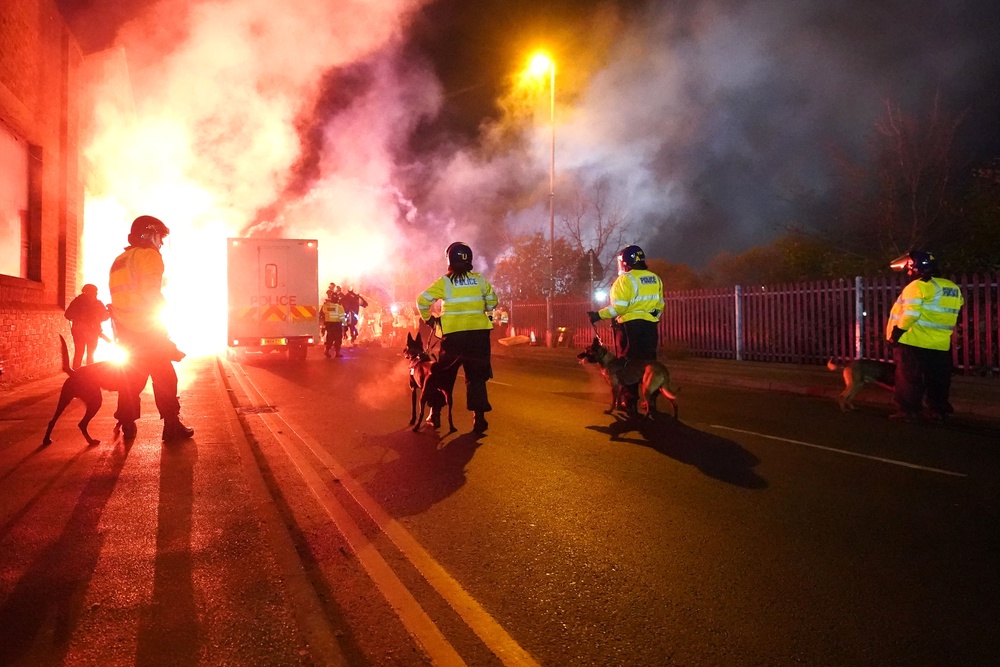 Police charge more than 40 away fans after major disorder outside Villa