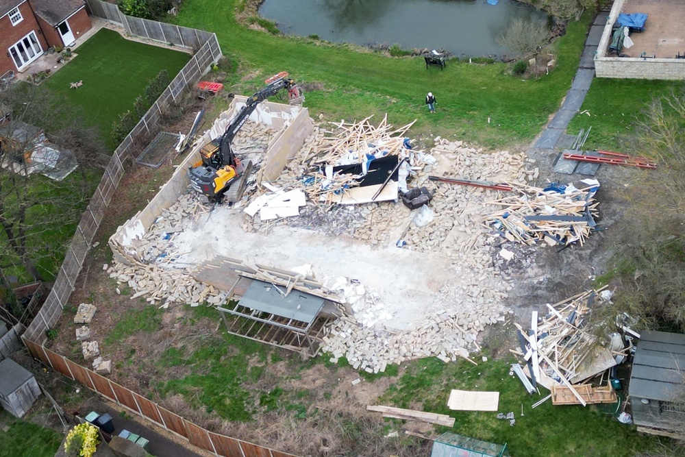 Ms Ingram-Moore and her husband were forced to tear down an unauthorised building in the home’s grounds (PA)