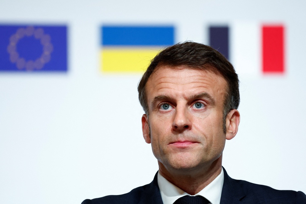 Ukraine-Russia war live: Macron ‘cannot rule out’ sending Western ...