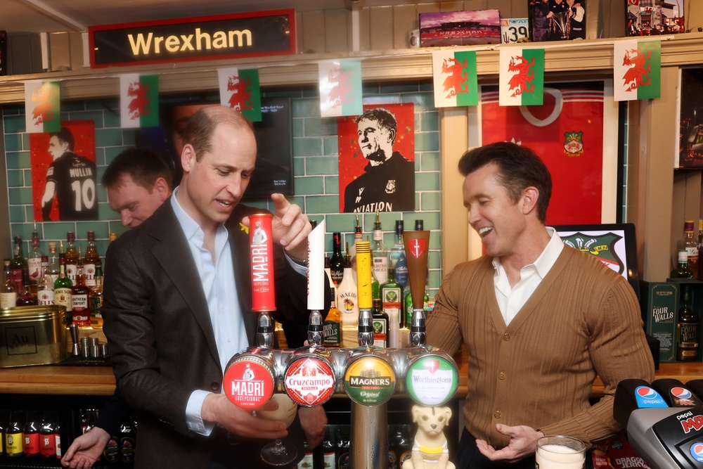 Prince William famously went behind the bar to pour a pint (Chris Jackson/PA Wire)