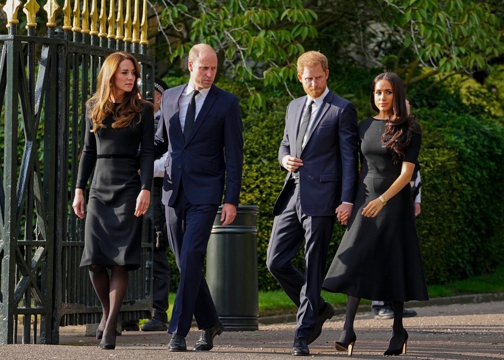 The ‘Fab Four’ didn’t work out, and Kate and Meghan were forced to compete (AP)