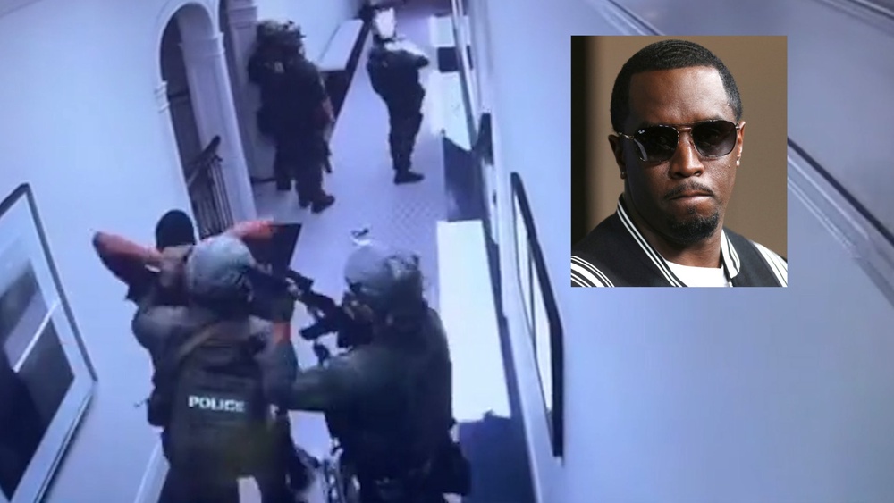 Diddy home raid footage leaked by ex-girlfriend who slams federal ...