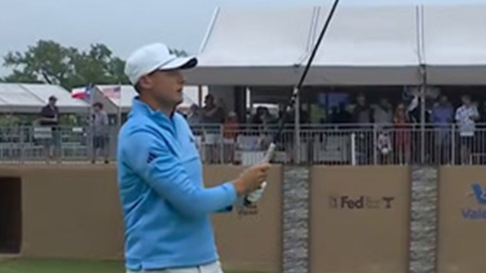 Ludvig Aberg’s golf club breaks midswing as he drives par 4 despite mishap