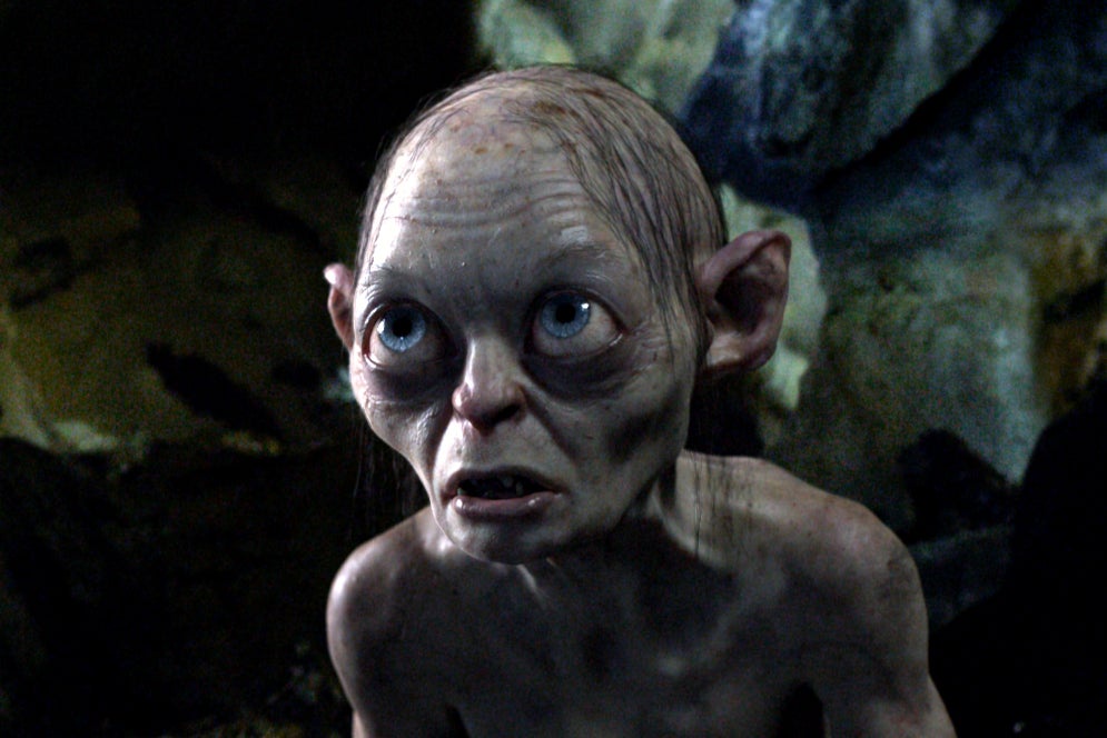 Andy Serkis as Gollum in ‘The Hobbit’ (Warner Bros)