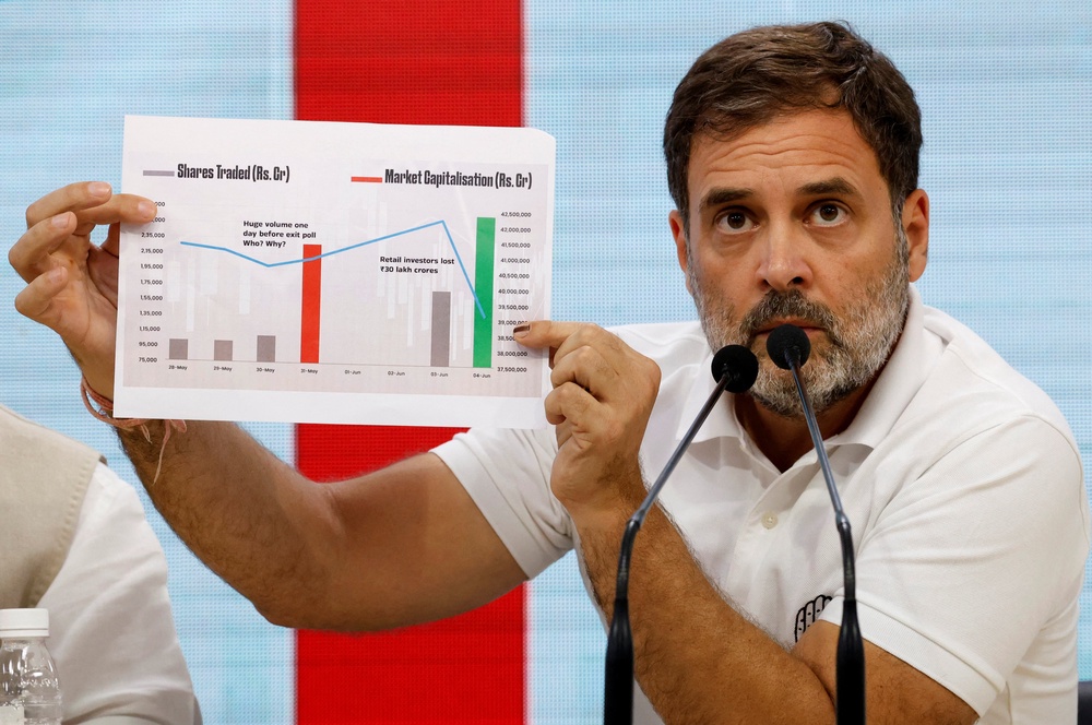 India election results 2024 live Modi accused of stock market