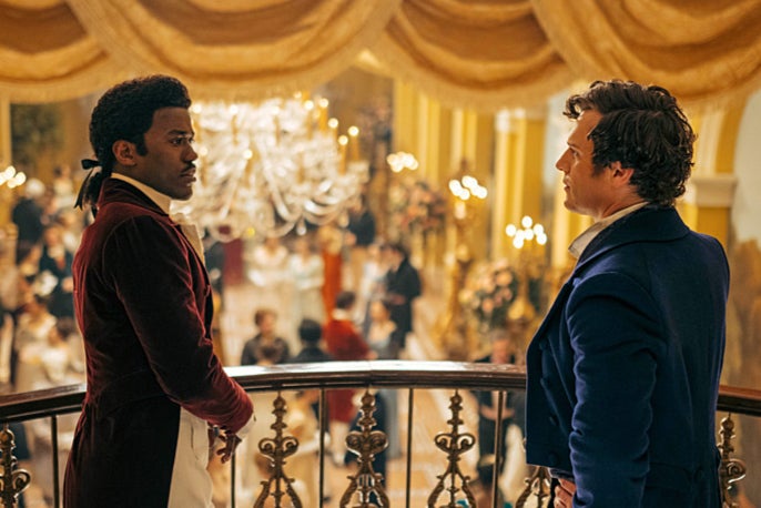 Ncuti Gatwa and Jonathan Groff in ‘Doctor Who’ (James Pardon/Bad Wolf/BBC Studios)