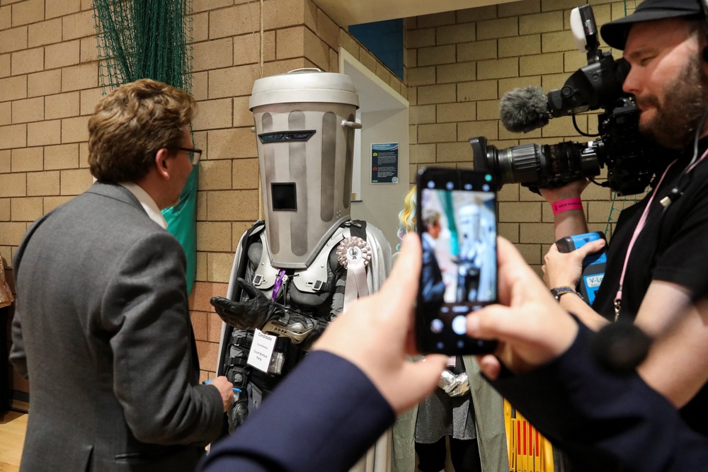 Count Binface has said his main appeal in the current Clacton byelection race is “I’m not Nigel Farage” (PA Wire)