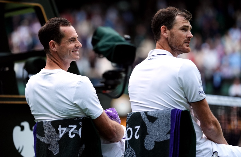 Andy and Jamie Murray teamed up at Wimbledon in 2024 (PA Wire)