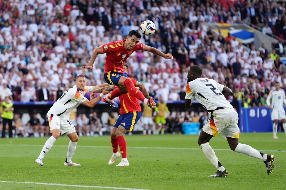 Mikel Merino scored the winner for Spain to beat Germany 2-1 (Bradley Collyer/PA) (PA Wire)