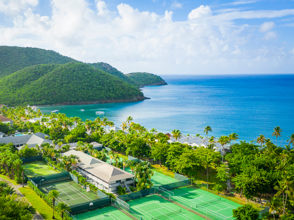 Serve with sea views in this lush tropical resort (Carlisle Bay)
