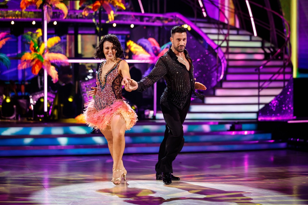 Amanda Abbington and Giovanni Pernice on ‘Strictly’ (BBC/Guy Levy)