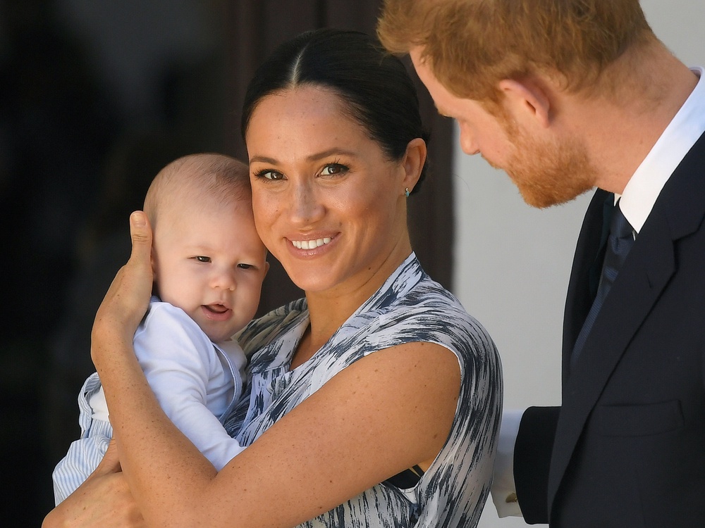 Archie, the first child of Meghan and Harry, was born on May 6 2019 at Portland Hospital in London (Getty)