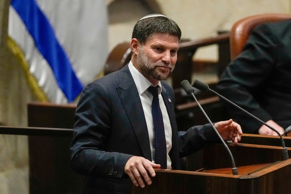 Far-right Israeli finance minister Bezalel Smotrich has come to an agreement with Netanyahu, according to reports (Copyright 2023 The Associated Press. All rights reserved.)