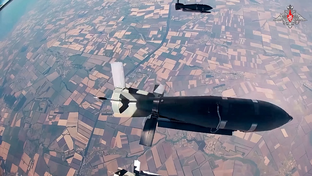 Russian glide bomb launched from a fighter aircraft (AP)