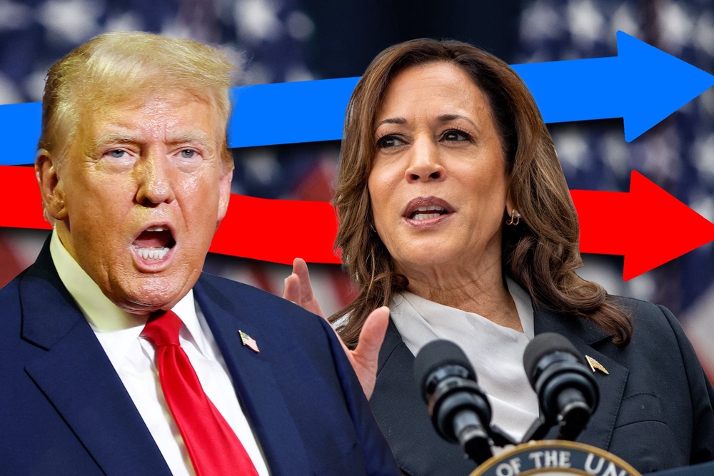 Trump Vs Harris 2024 Polls Swing States Map Natka Vitoria