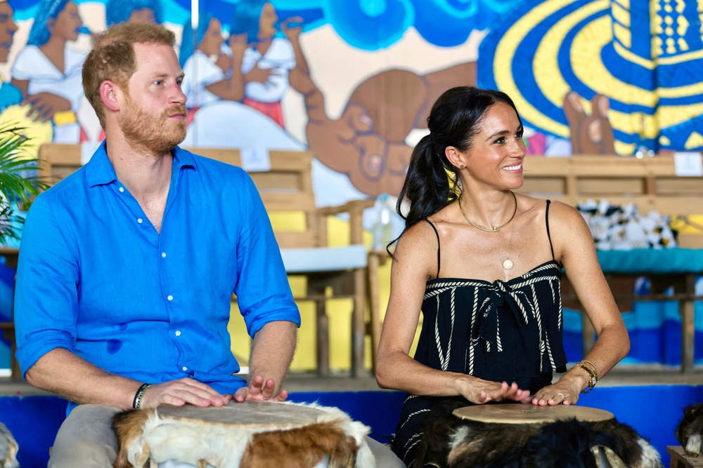 Prince Archie and Princess Lilibet did not join their parents on their recent tour of Colombia. (Colombian Vice-Presidency/AFP vi)