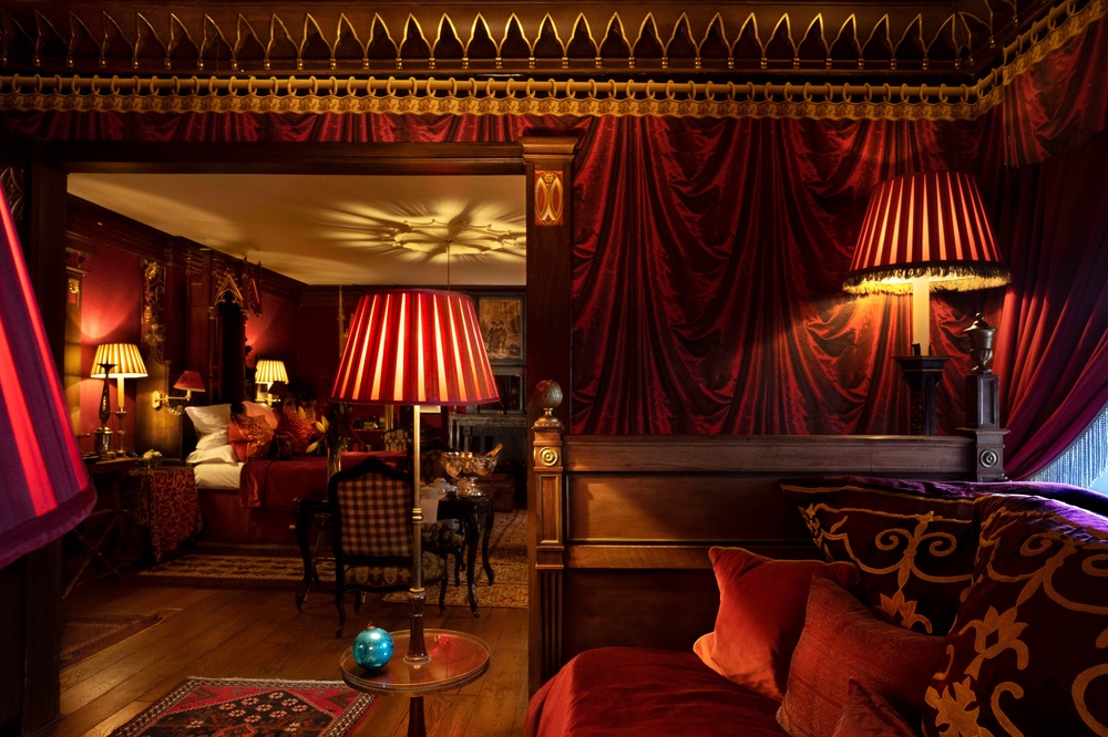 The historic Witchery hotel sits right next to Edinburgh Castle (David Cheskin)