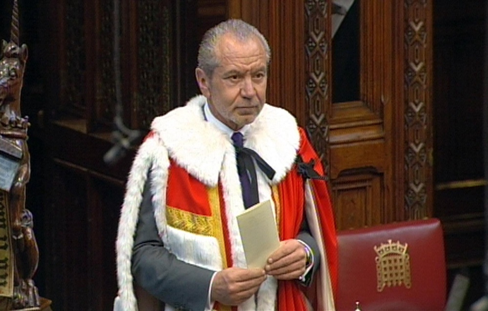 Lord Sugar received some unimpressed responses from his followers, including one who asked ‘why do you expect royal treatment for yourself?’ (PA Archive)