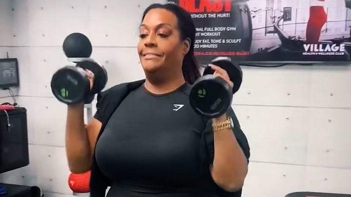 Alison Hammond underwent gruelling gym workout last year (Lui Mancini)