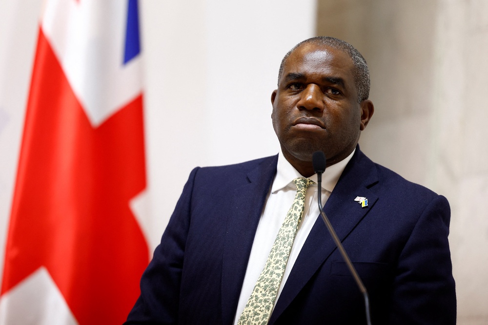 Mr Lammy spoke at a joint US-UK press conference in Kyiv on Wednesday as he reiterated Britains support for Ukraine (Reuters)
