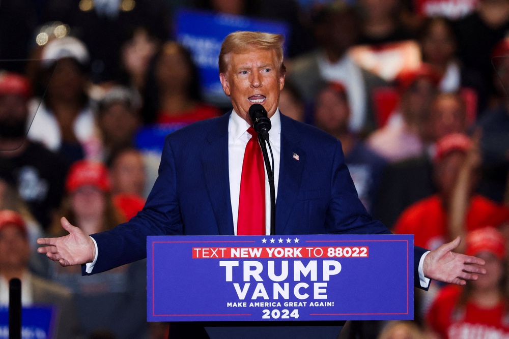 During the 2024 campaign, Trump visited Springfield, Ohio, the town where he falsely claimed Haitian immigrants are eating reisdents’ pets (REUTERS)