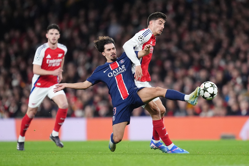 Arsenal and PSG met in last season’s semi-finals, with the Gunners now bidding for ‘revenge’ in Budapest (PA Wire)