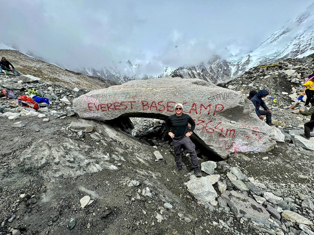 Rock on: the scene at Everest Base Camp (Rod Ardehali)