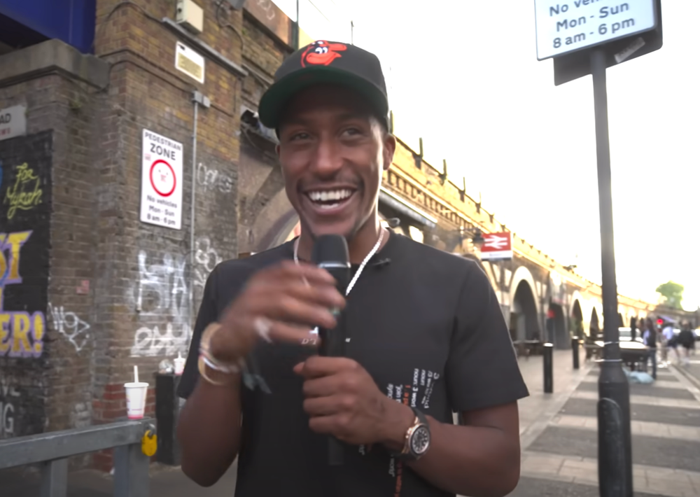 Yung Filly in the YouTube series ‘Asking Awkward Questions' (YouTube)
