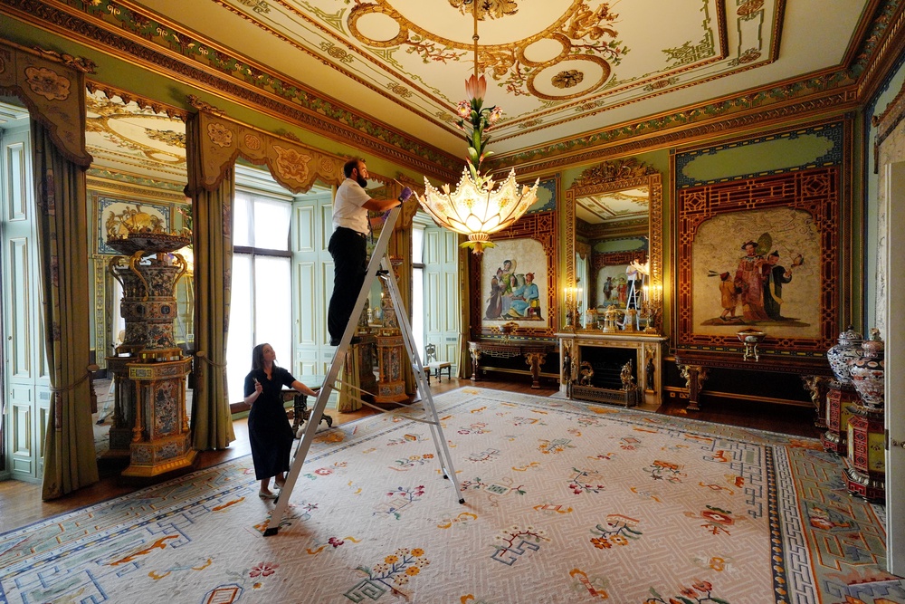 The Centre Room of the East Wing which leads to the palace balcony (Jonathan Brady/PA) (PA Wire)
