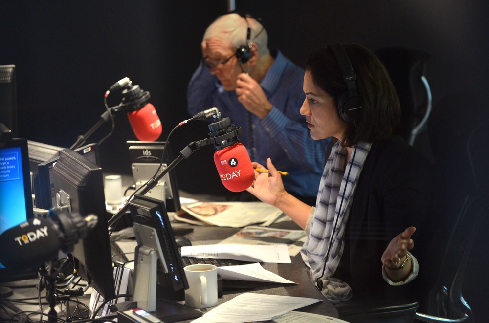 On air with Mishal Husain on BBC Radio 4’s Today programme (PA Media)