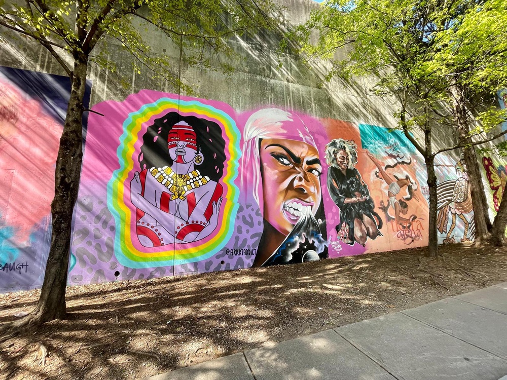 The murals in Cabbagetown are created by both established and emerging artists (Annabel Grossman for The Independent)