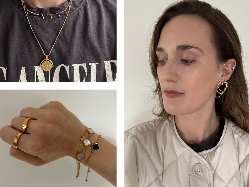 I wore the products daily for more than a month, monitoring for any discolouration, oxidation, and fading (Maisie Bovingdon)