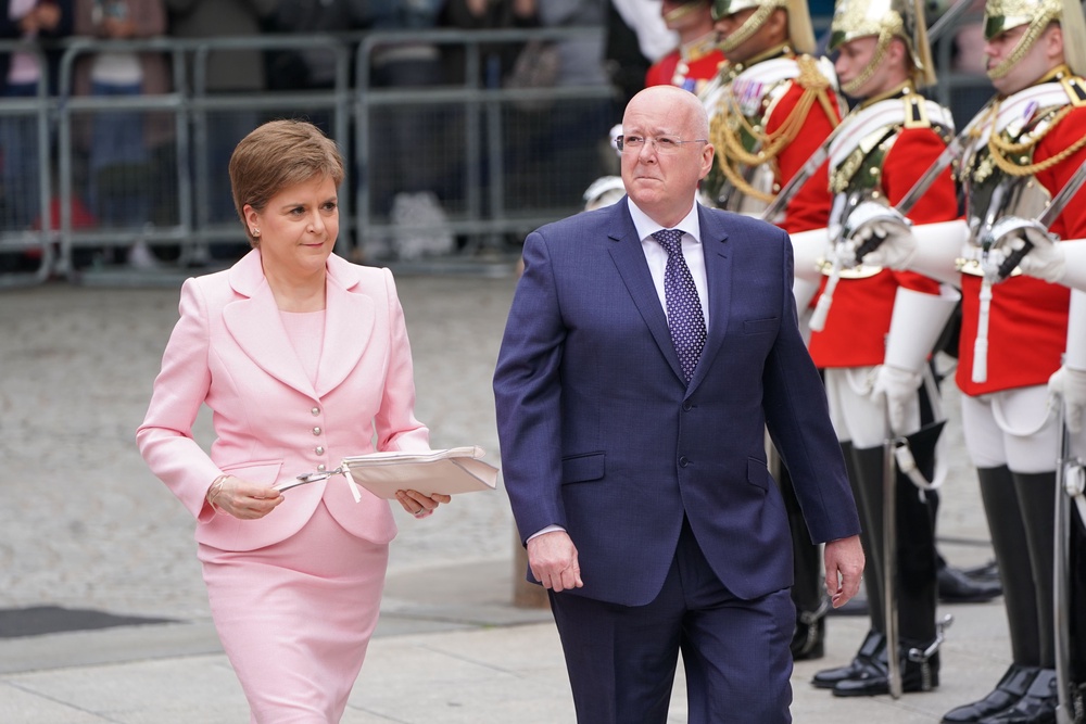 Former Scottish First Minister Nicola Sturgeon and her husband Peter Murrell announced that they were ending their marriage ‘with a heavy heart’ (PA Wire)