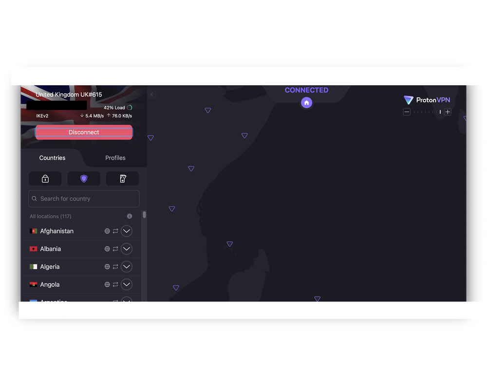 Testing the Proton VPN app (Alex Lee/The Independent)