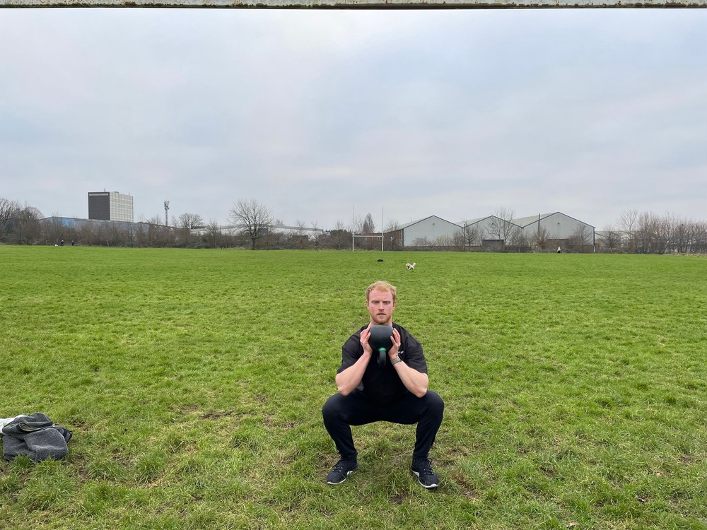 The goblet squat made me stronger and more mobile over the course of the month (Harry Bullmore/The Independent)