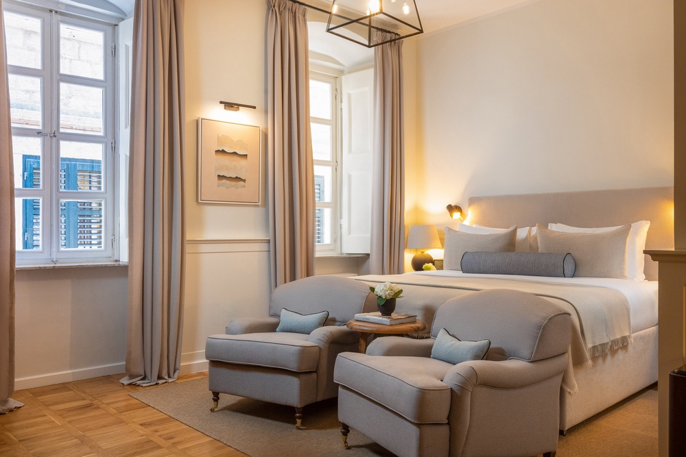 Seek out a table at on the rooftop at this contemporary stay (Hotel Stari Grad)