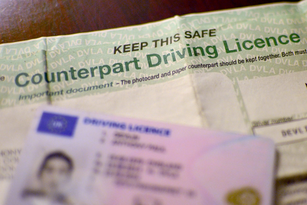A UK driving licence shown beside a counterpart driving licence (Anthony Devlin/PA) (PA Wire)