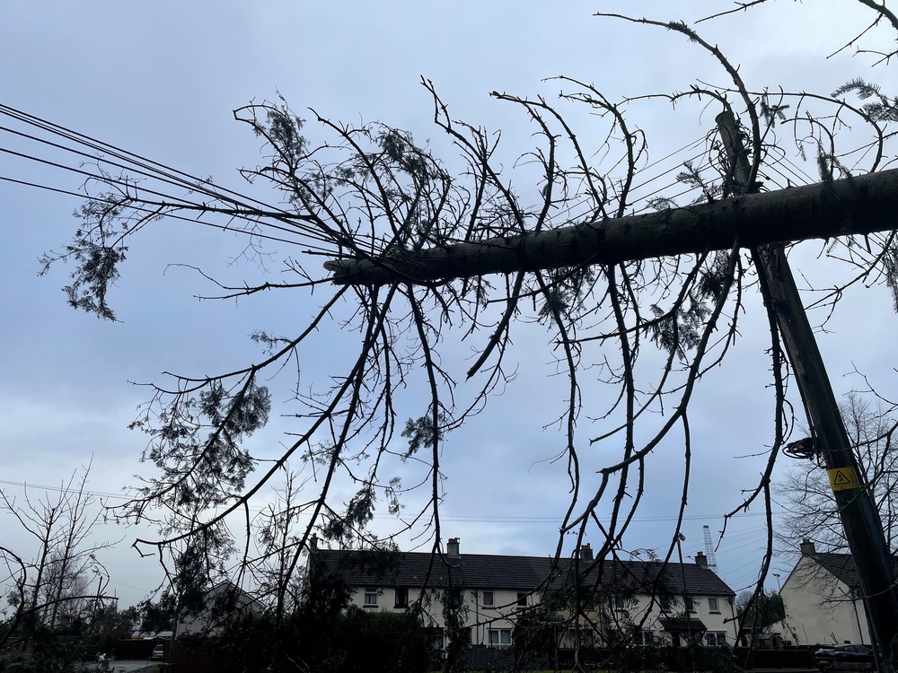 Around 65,000 homes and businesses remain without power in Northern Ireland (Jonathan McCambridge/PA Wire)