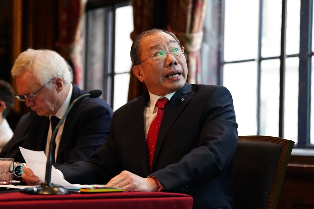 Dr Shoo Lee, at a press conference to announce
