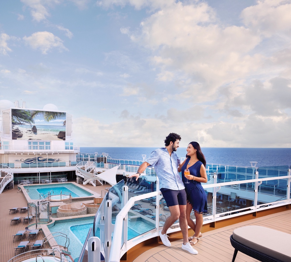 Enjoy ship and sea views aboard Enchanted Princess (Princess Cruises)